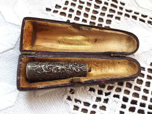 Ancien fume cigarette etui - fume, cigarette+etui