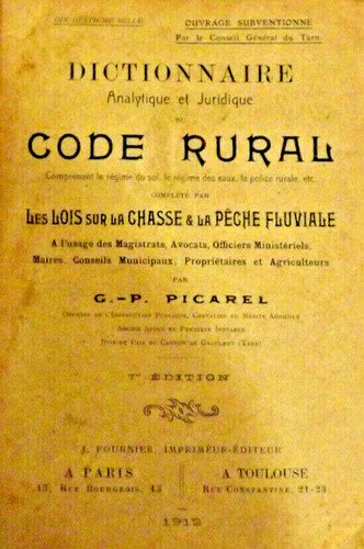 Dictionnaire code rural - dictionnaire, du
