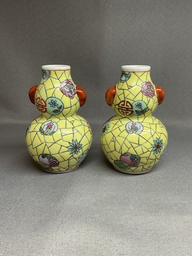 Paire petits vases - paire, de