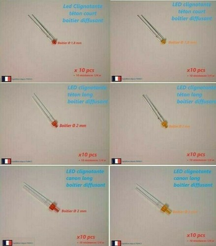 Lot led clignotantes choix - led,