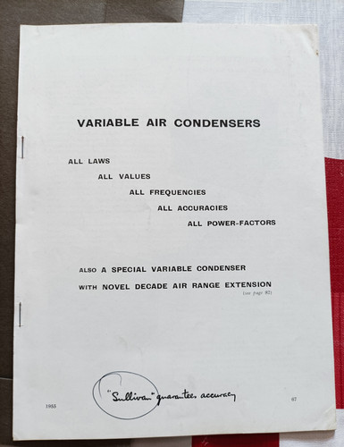 1955 ancien catalogue