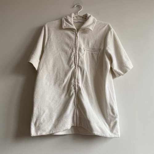 Veste chemise éponge - , blanche