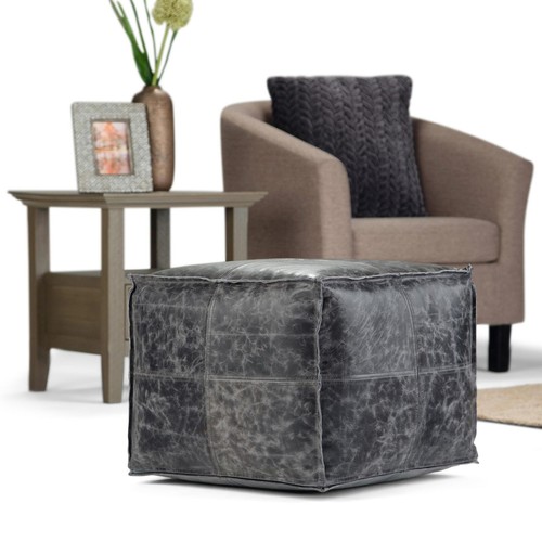 Tabouret vintage en cuir