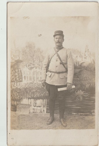 Carte photo poilu ra - photo,