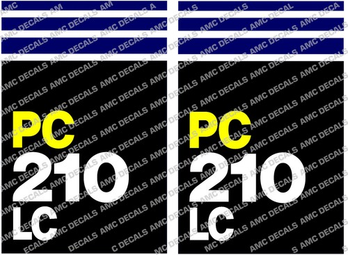 Komatsu pc210 digger stickers - komatsu,