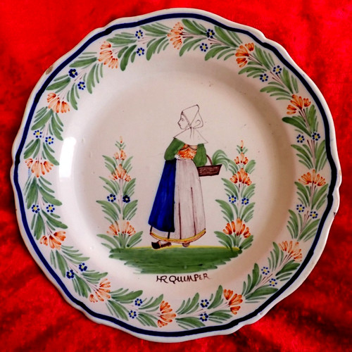 Assiette bretonne ancienne - assiette,