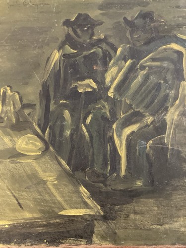 Peinture huile carton - peinture,
