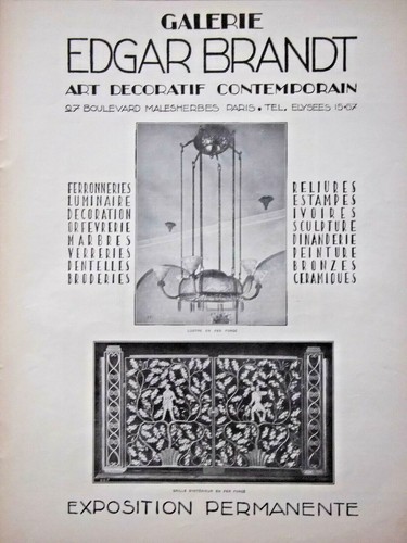 Publicité 1927 edgar - publicitÉ, brandt