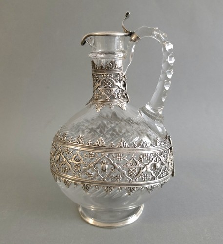 Aiguière cristal argent - en, et