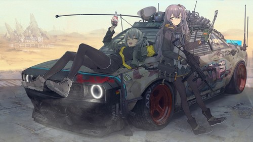 Anime car rocket - , girls