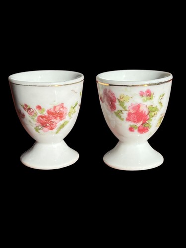 Paire coquetiers porcelaine - paire,
