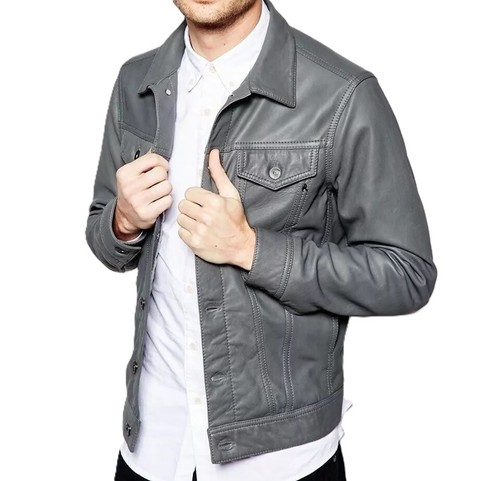 Veste camionneur grise pour