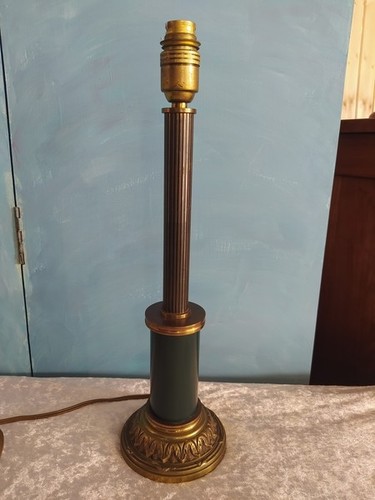 Ancien pied lampe bronze - lampe,