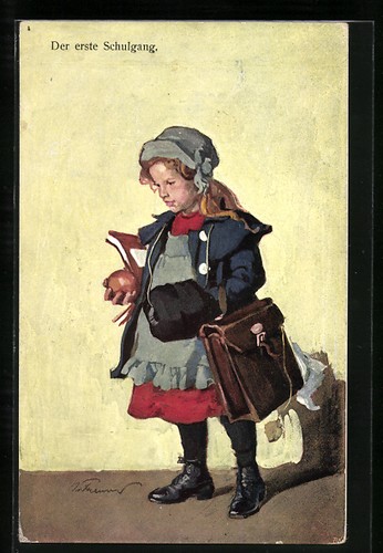 Carte postale premier cours - carte,