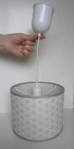 Lustre suspension cylindrique