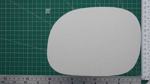 Verre rétroviseur gauche - de,