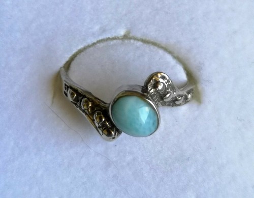 Bague larimar t54 argent - t54, en