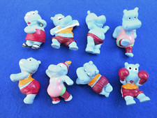 Figurines KINDER FERRERO série Hippopotame 1990 / 1993 .