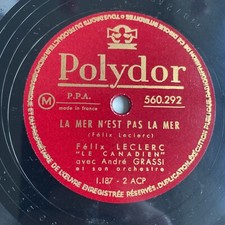 78 Rpm FELIX LECLERC- La mer