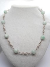 Collier en Argent 925 Et Jade