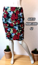 marciano ( Guess) Taille 42  Superbe jupe doublée noire rouge coton mélangé
