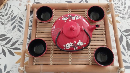 Theiere tasses plateau - theiere, tasses+plateau