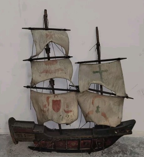 Maquette vintage bateau à - maquette,