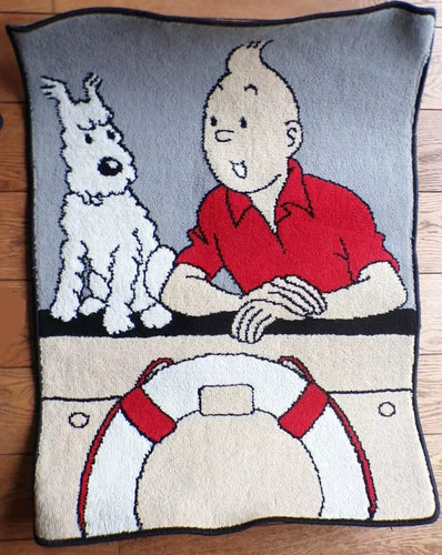 Tintin tapis laine axis - tintin,