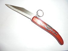 NEUF  LOT 3 COUTEAU DE POCHE PLIANT A PALME CRAN STYLE OKAPI SANS MARQUE CRA-CRA