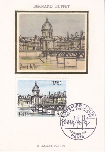 Carte 1er jour tableau bernard - carte,