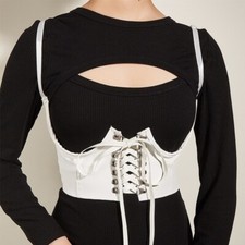 Femme faux cuir large - femme,