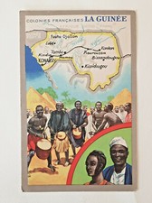 Lot de 5 cartes publicité Cirage Lion Noir, Colonies Françaises