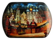 Boite laquée - "Paysage  " -