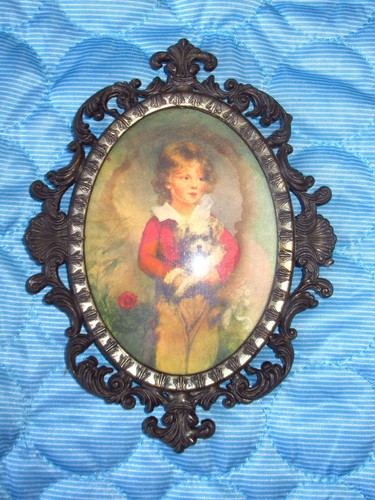 Vintage petit tableau chromo - vintage,