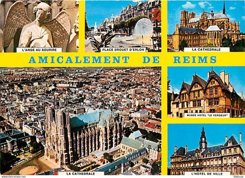 Carte postale reims - postale, 51