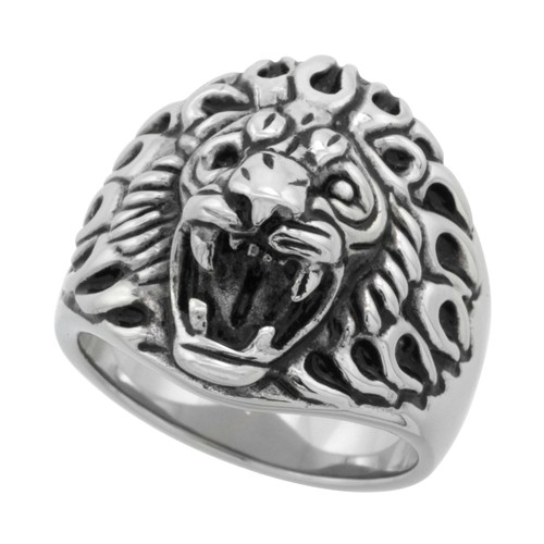 Bague biker acier - biker,