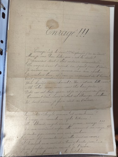 Ancien manuscrit enragé - manuscrit,
