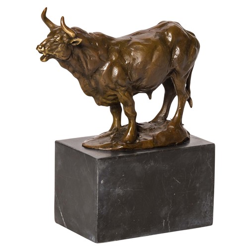 Statuette taureau bronze - statuette,