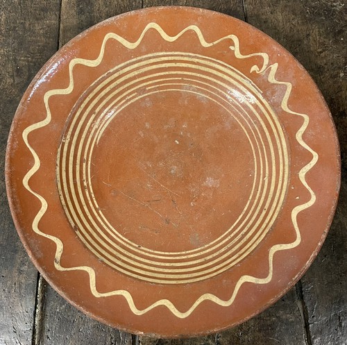 Grand plat terre cuite xixeme - grand,