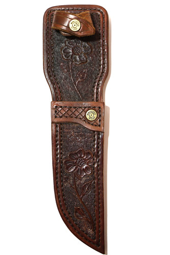 Custom tooled leather knife - custom,