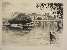 Tony Cardella - Paris le Pont Neuf - Eau forte ou lithographie