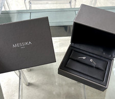 VENDS MAGNIFIQUE BRACELET MESSIKA - JONC MY TWIN OR BLANC DIAMANT - TAILLE XS