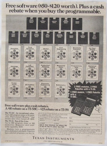 Vintage 1981 texas instruments - 1981,
