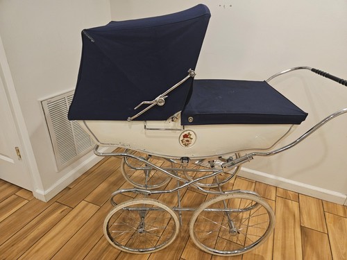 Vintage silver cross stroller - silver,