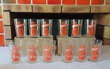 Lot 12 Verres Orangina anciens