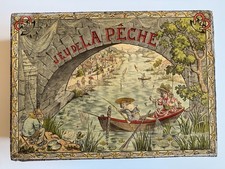 JOUET ANCIEN "JEU DE LA PECHE" - jeu aimanté à musique (2) - SAUSSINE - 1900