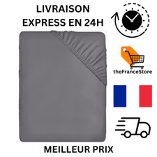Drap Housse - Gris 180/160 x
