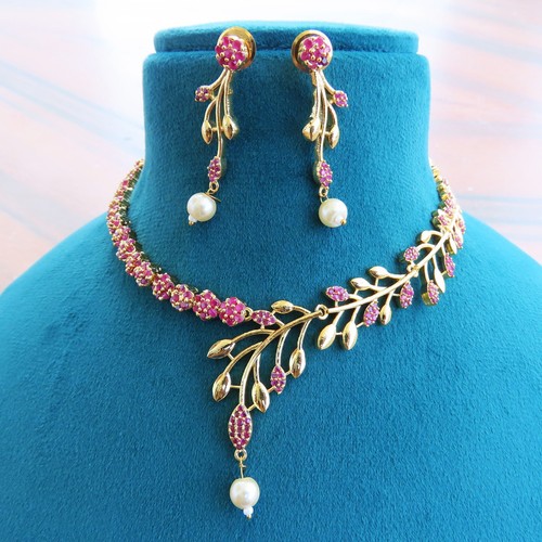 Parure collier boucles - collier,