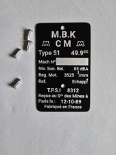 mobylettes motobécane. Plaque