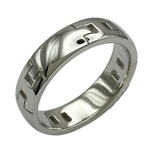Bague hermès hercule blanc - or,